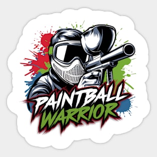 Paintball Warrior Sticker